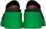 Bottega Veneta Black & Green Flash Mules - Thumbnail 4