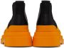 Bottega Veneta Black & Orange Tire Chelsea Boots - Thumbnail 2