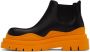 Bottega Veneta Black & Orange Tire Chelsea Boots - Thumbnail 3