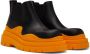 Bottega Veneta Black & Orange Tire Chelsea Boots - Thumbnail 4