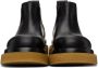 Bottega Veneta Black & Tan Crepe Sole Low Lug Chelsea Boots - Thumbnail 2