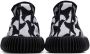 Bottega Veneta Black & White Ripple Sneakers - Thumbnail 2