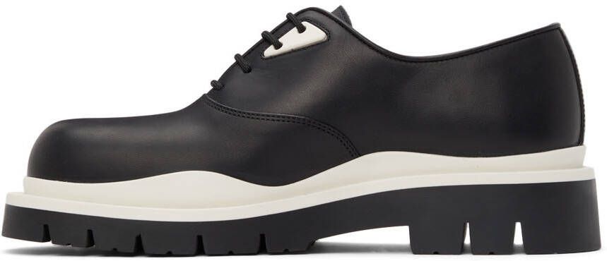 Bottega Veneta Black & White Tire Derbys