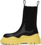 Bottega Veneta Black & Yellow Tire Chelsea Boots - Thumbnail 3