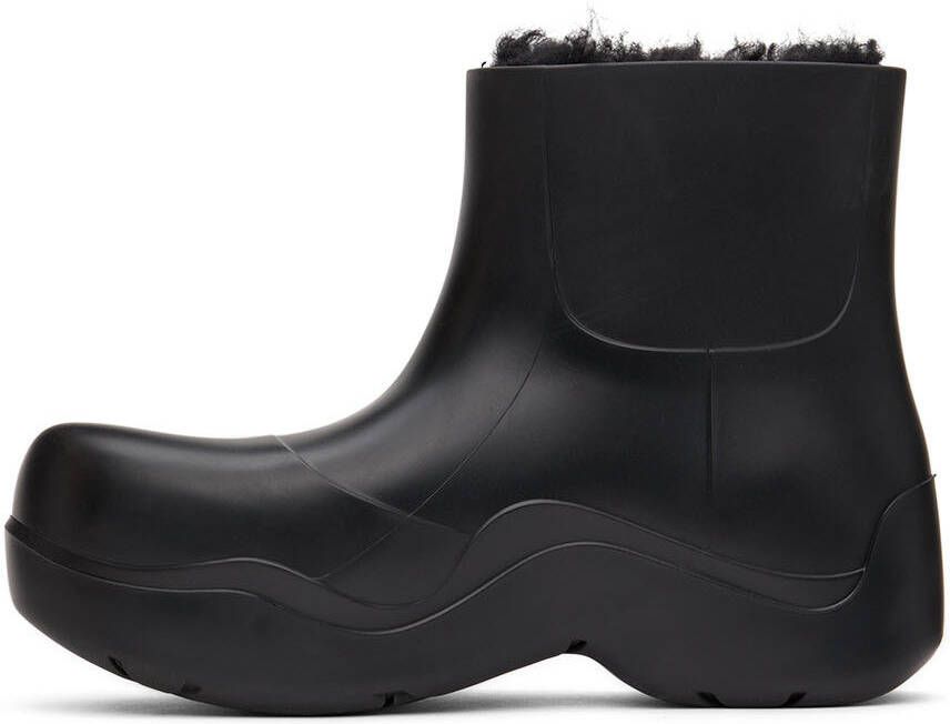 Bottega Veneta Black Cozy Puddle Chelsea Boots