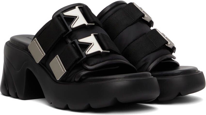 Bottega Veneta Black Flash Heeled Sandals