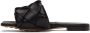 Bottega Veneta Black Intrecciato Lido Flat Sandals - Thumbnail 3