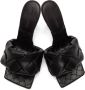 Bottega Veneta Black Intrecciato Lido Heeled Sandals - Thumbnail 5