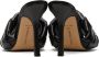 Bottega Veneta Black Intrecciato Lido Heeled Sandals - Thumbnail 4