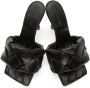 Bottega Veneta Black Intrecciato Lido Heeled Sandals - Thumbnail 5