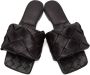 Bottega Veneta Black Intrecciato Lido Sandals - Thumbnail 5