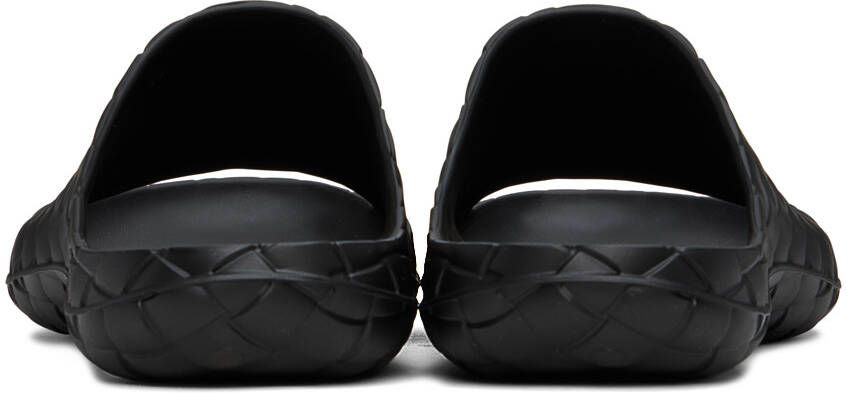 Bottega Veneta Black Intrecciato Sandals