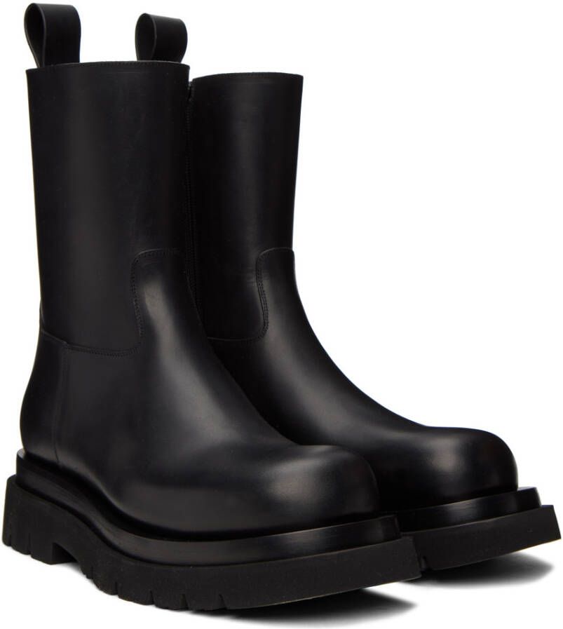 Bottega Veneta Black Lug Boots