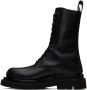 Bottega Veneta Black Lug Lace-Up Boots - Thumbnail 3