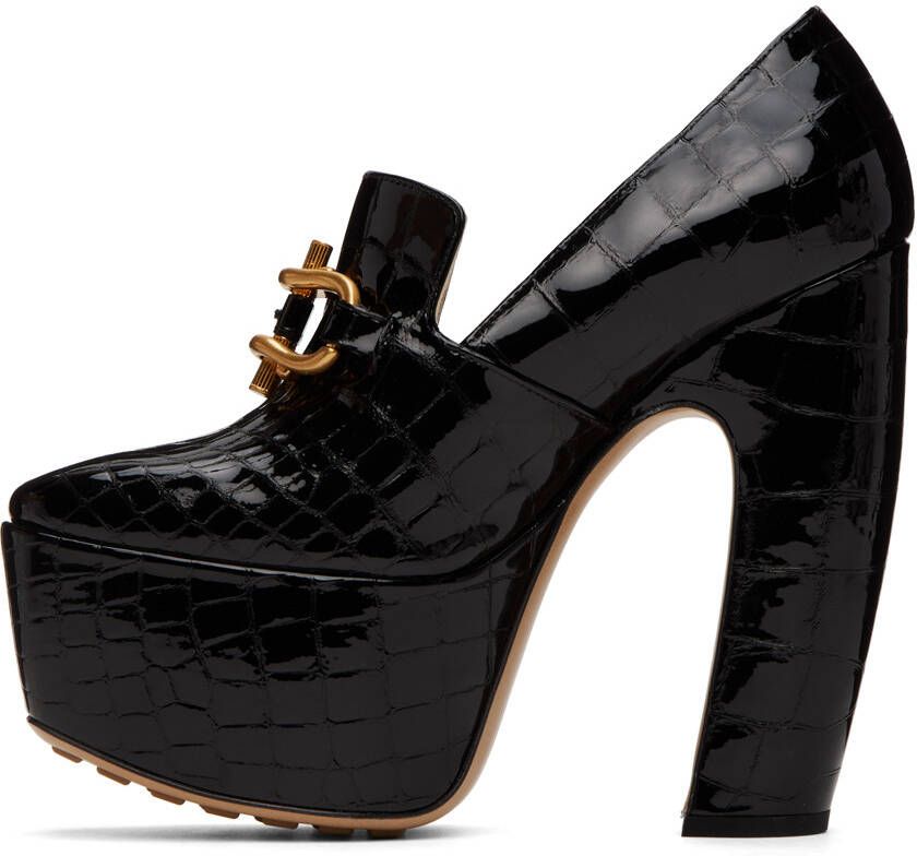 Bottega Veneta Black Mostra Pump Heels