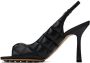Bottega Veneta Black Padded Heeled Sandals - Thumbnail 3
