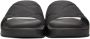 Bottega Veneta Black Rubber Slider Sandals - Thumbnail 2