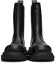 Bottega Veneta Black Shearling Lug Chelsea Boots - Thumbnail 2