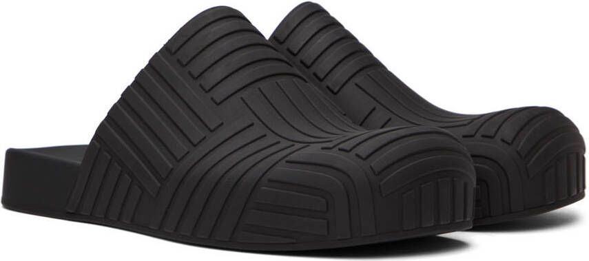Bottega Veneta Black Slider Loafers