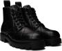 Bottega Veneta Black Strut Grid Boots - Thumbnail 4