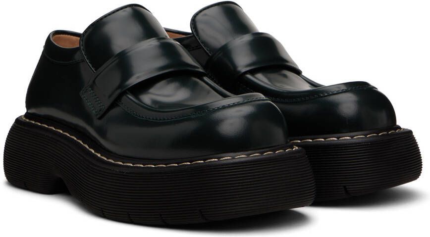 Bottega Veneta Black Swell Loafers