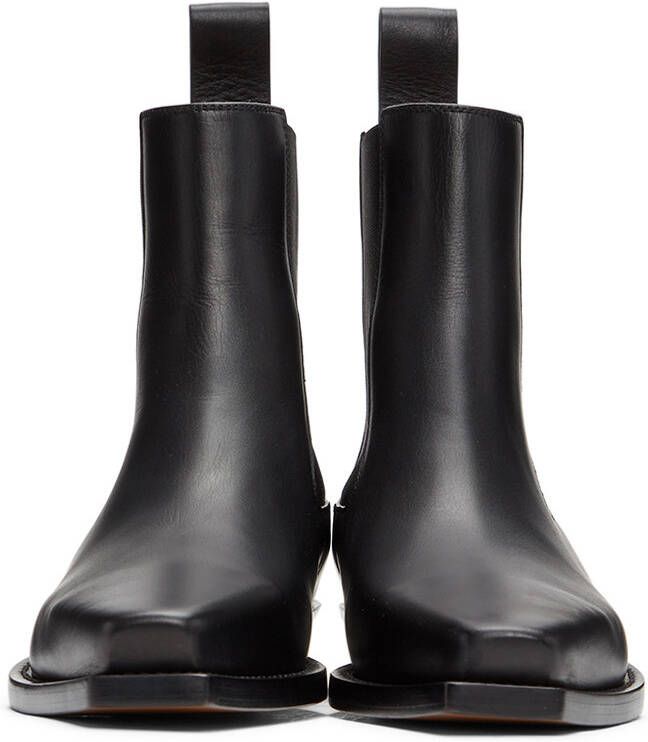 Bottega Veneta Black 'The Lean' Chelsea Boots