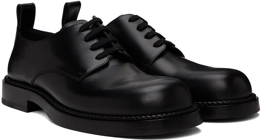 Bottega Veneta Black Wardrobe Lace-Up Derbys