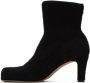 Bottega Veneta Black Wool Bouclé Boots - Thumbnail 3