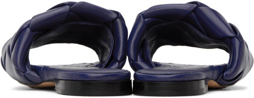 Bottega Veneta Blue Lido Flat Sandals