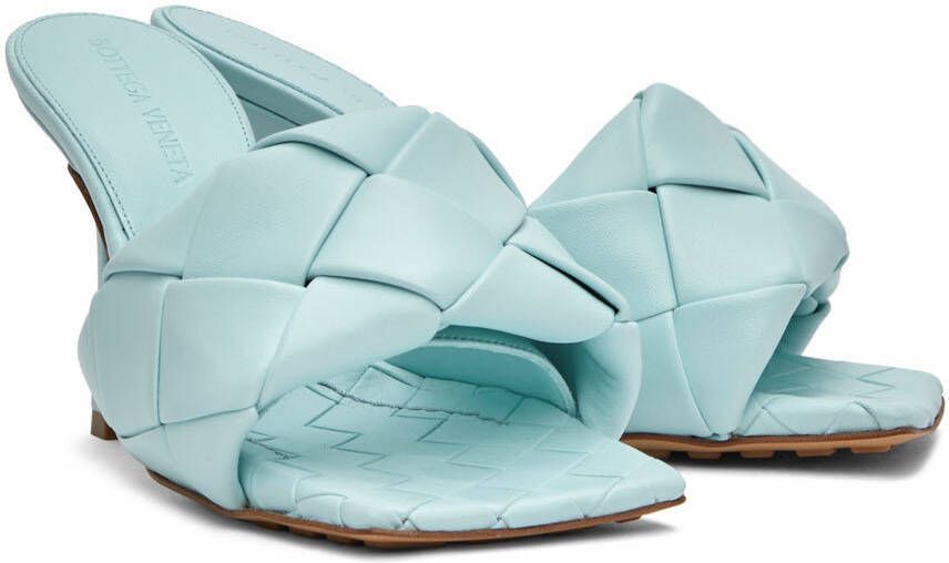 Bottega Veneta Blue Lido Sandals