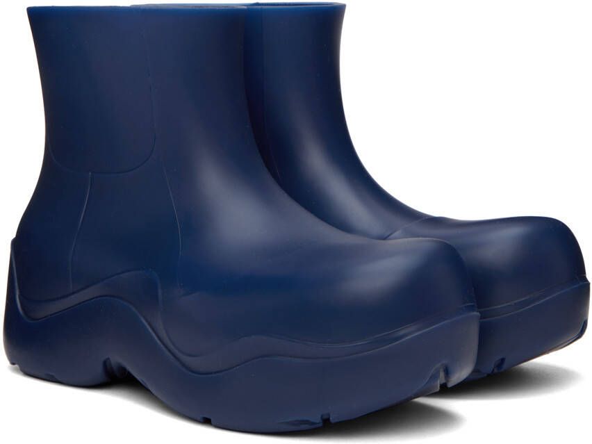 Bottega Veneta Blue Puddle Boots