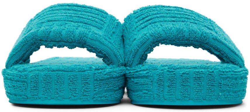 Bottega Veneta Blue Resort Sponge Slider Sandals