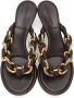 Bottega Veneta Brown Chain Dot Sandals - Thumbnail 5