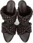 Bottega Veneta Brown Intrecciato Curve Heeled Sandals - Thumbnail 5