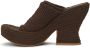 Bottega Veneta Brown Knit Wedge Sandals - Thumbnail 3