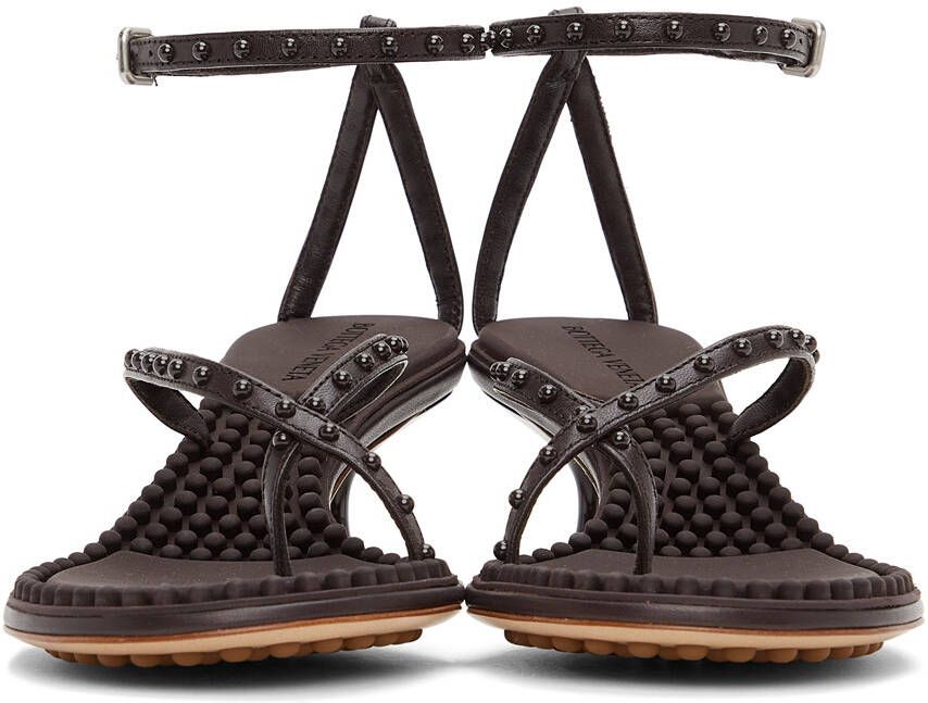 Bottega Veneta Brown Lagoon Bubble Low Sandals