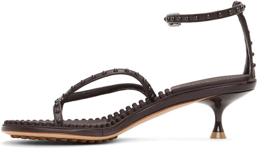 Bottega Veneta Brown Lagoon Bubble Low Sandals