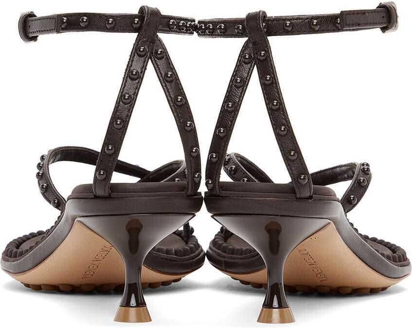 Bottega Veneta Brown Lagoon Bubble Low Sandals