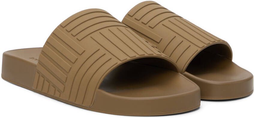 Bottega Veneta Brown Slider Sandals