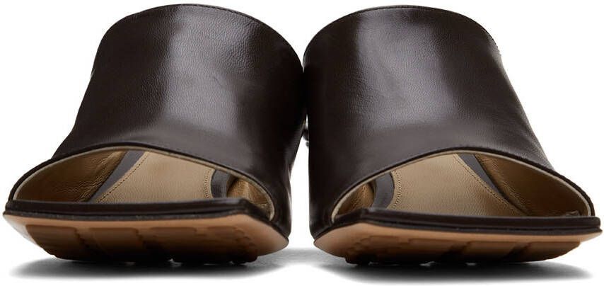 Bottega Veneta Brown Stretch Mule Sandals