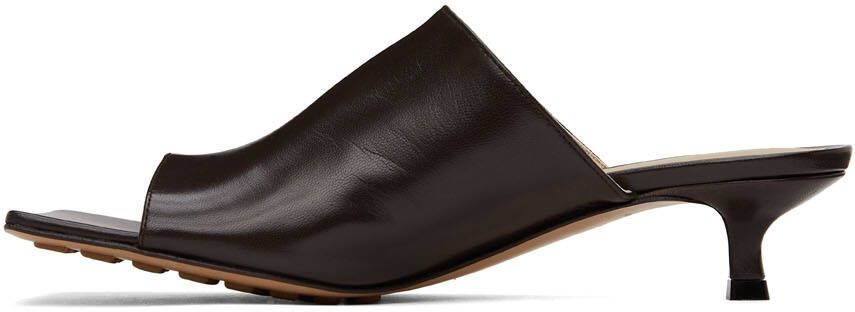 Bottega Veneta Brown Stretch Mule Sandals