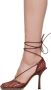 Bottega Veneta Burgundy Stretch Web Heels - Thumbnail 3