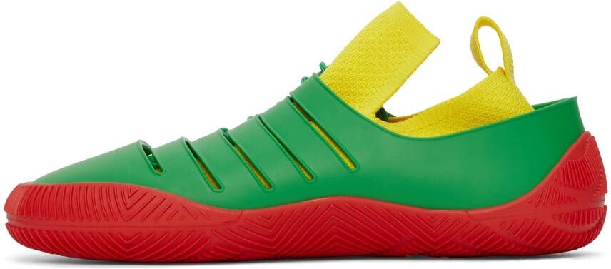 Bottega Veneta Green & Red Climber Sneakers