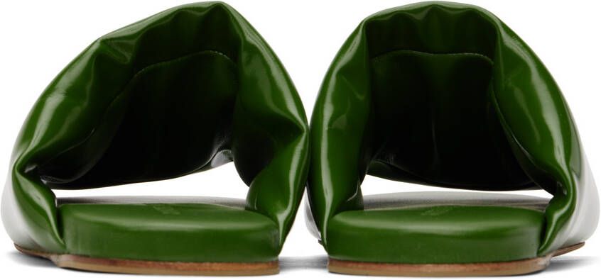 Bottega Veneta Green Cushion Slides