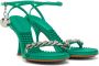 Bottega Veneta Green Dot Heeled Sandals - Thumbnail 4