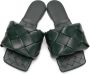 Bottega Veneta Green Intrecciato Lido Flat Sandals - Thumbnail 5