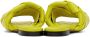 Bottega Veneta Green Intreccio Lido Flat Sandals - Thumbnail 4