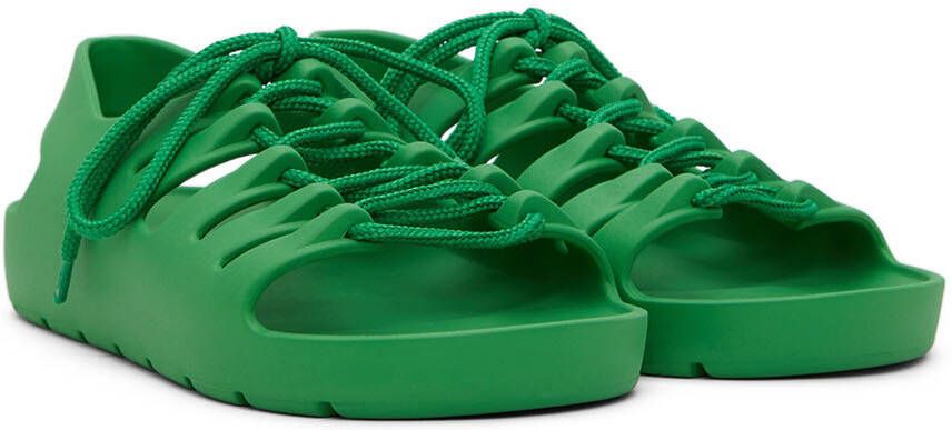 Bottega Veneta Green Jelly Sandals