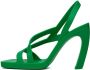 Bottega Veneta Green Jimbo Heeled Sandals - Thumbnail 3