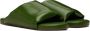 Bottega Veneta Green Leather Sandals - Thumbnail 4